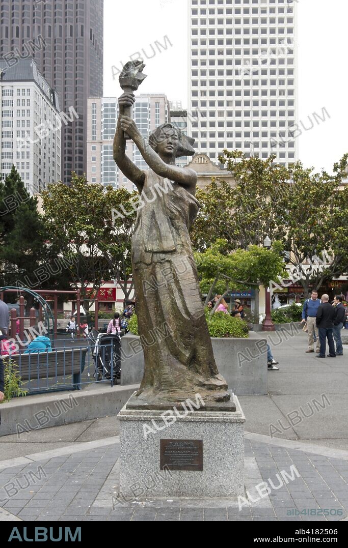 The Goddess of Democracy, also known as the Goddess of Democracy and Freedom, the Spirit of Democracy, was a 10-meter-tall (33 ft.) statue created during the Tiananmen Square protests of 1989. The statue was constructed in only four days out of foam and papier-mâché over a metal armature. The constructors decided to make the statue as large as possible so the government would be unable to dismantle it. The government would either have to destroy the statue—an action which would potentially fuel further criticism of its policies—or leave it standing. Despite these efforts, the statue was destroyed by soldiers clearing the square of protesters, but has been copied a number of times.