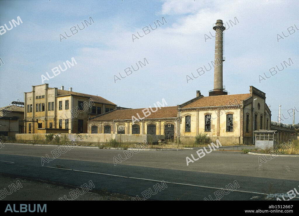 Italy, Lombardy region - Industrial archeology. Snia Viscosa factory at Pavia.