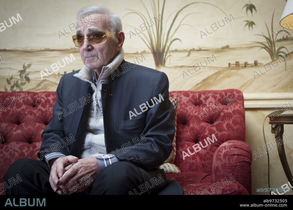 Madrid, 12/12/2016. Interview with Charles Aznavour. Photo: Isabel Permuy Archdc.