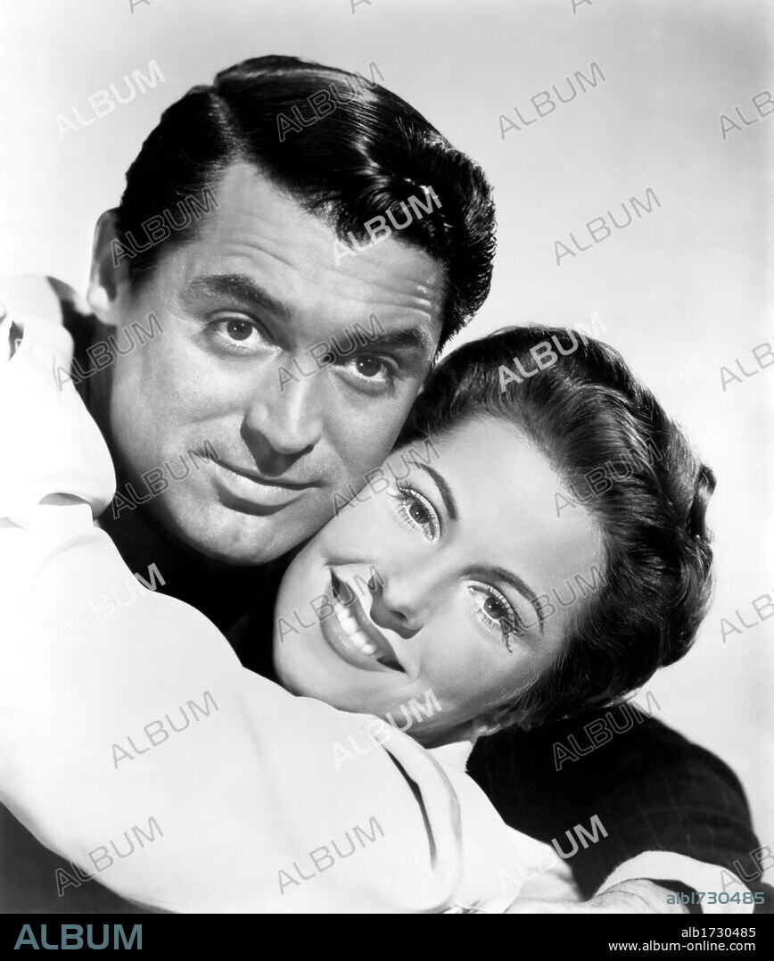 CARY GRANT y JOAN FONTAINE en SOSPECHA, 1941 (SUSPICION), dirigida por ALFRED HITCHCOCK. Copyright RKO.