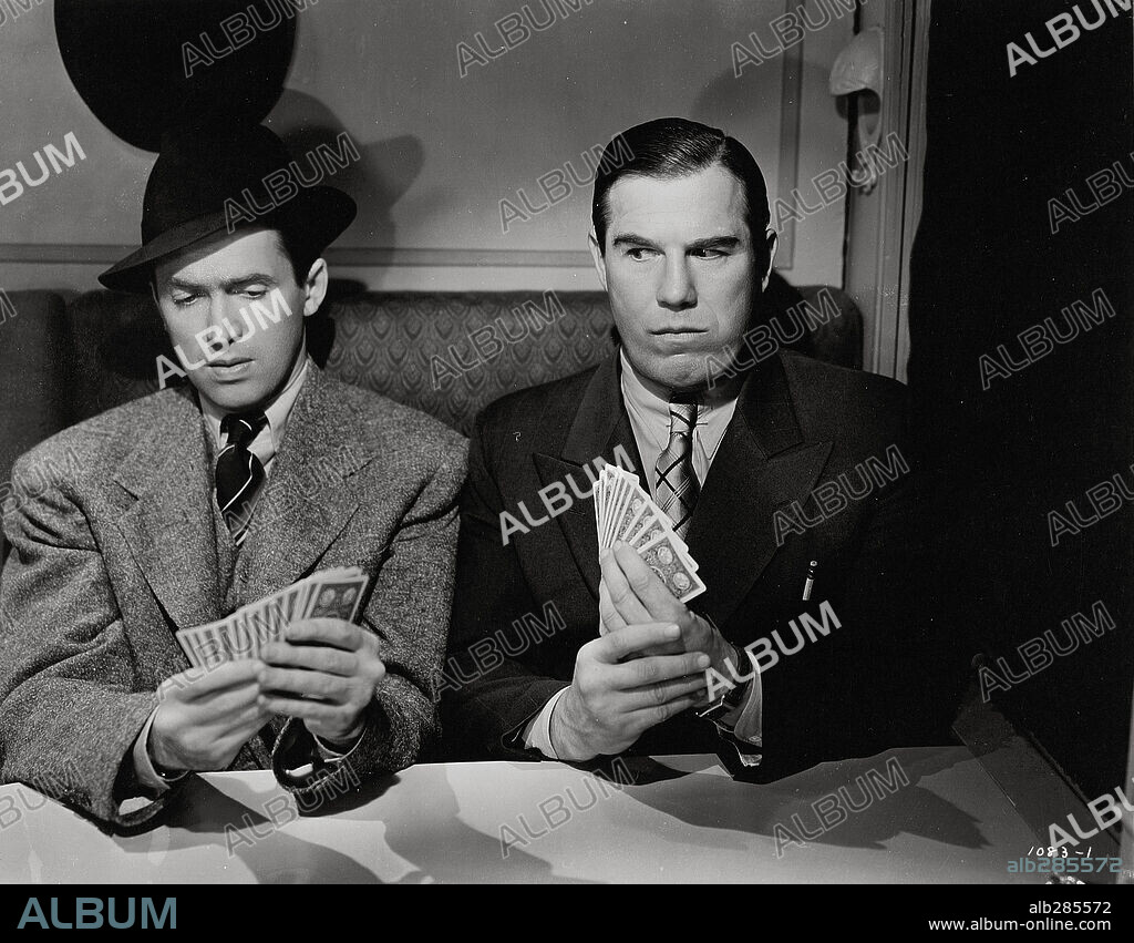 JAMES STEWART y NAT PENDLETON en EN ESTE MUNDO TRAIDOR, 1939 (IT'S A WONDERFUL WORLD), dirigida por W. S. VAN DYKE. Copyright M.G.M.