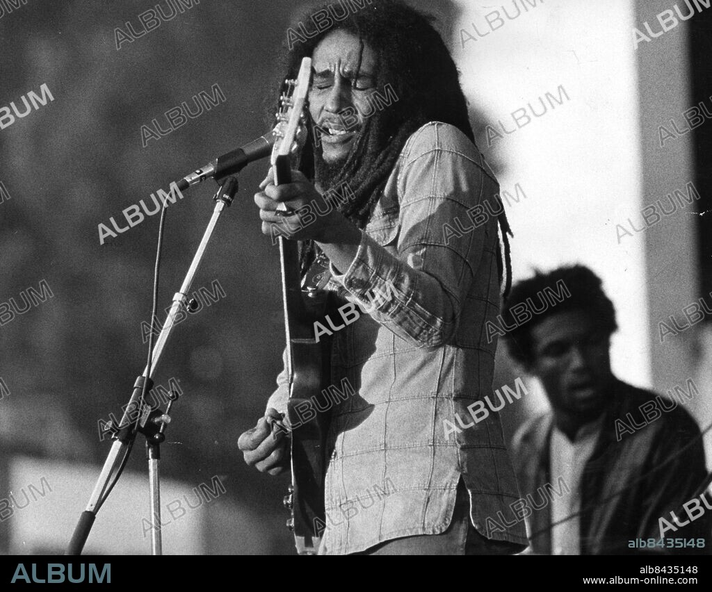 ARKIV 19780830 - Bob Marley på Gröna Lund där han slog publikrekord en magisk kväll i augusti.. Foto: Bo Lindell Kod: 190. COPYRIGHT SCANPIX SWEDEN.