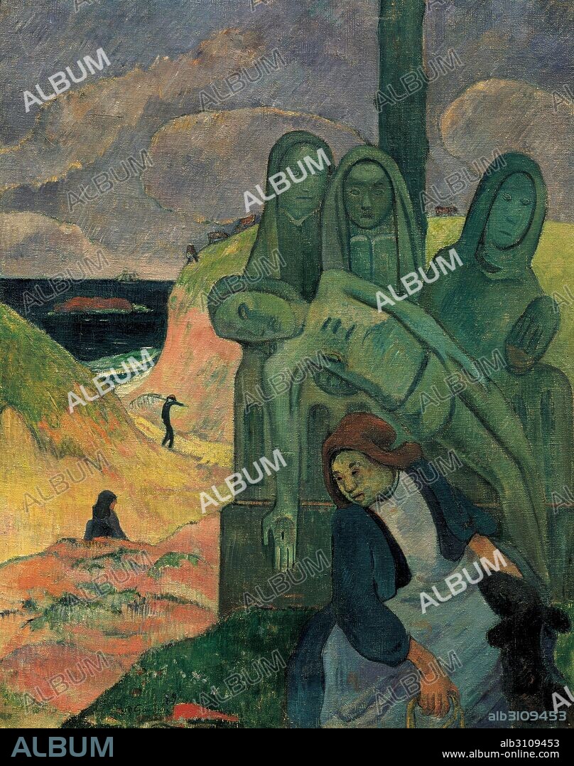 EUGÈNE HENRI PAUL GAUGUIN. Cristo verde.
