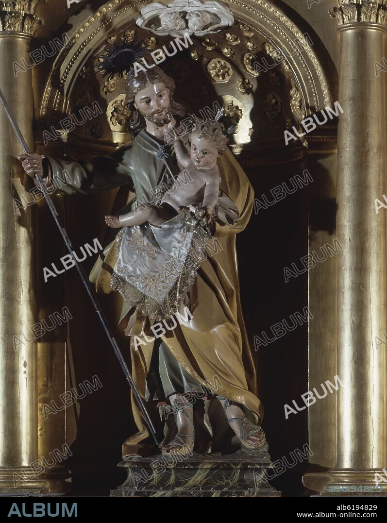 JUAN PASCUAL DE MENA. CAPILLA DE LA PRESENTACION - SAN JOSE CON EL NIÑO - 1782.