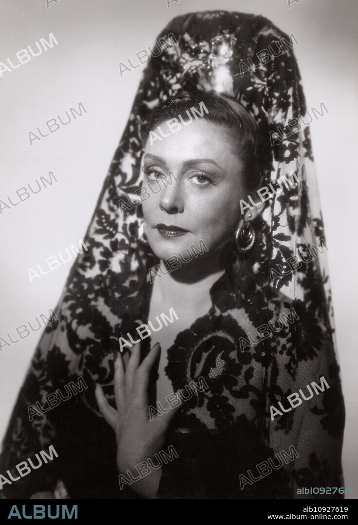 Swedish actress Zarah Leander in the movie "La Habanera", Germany 1937.