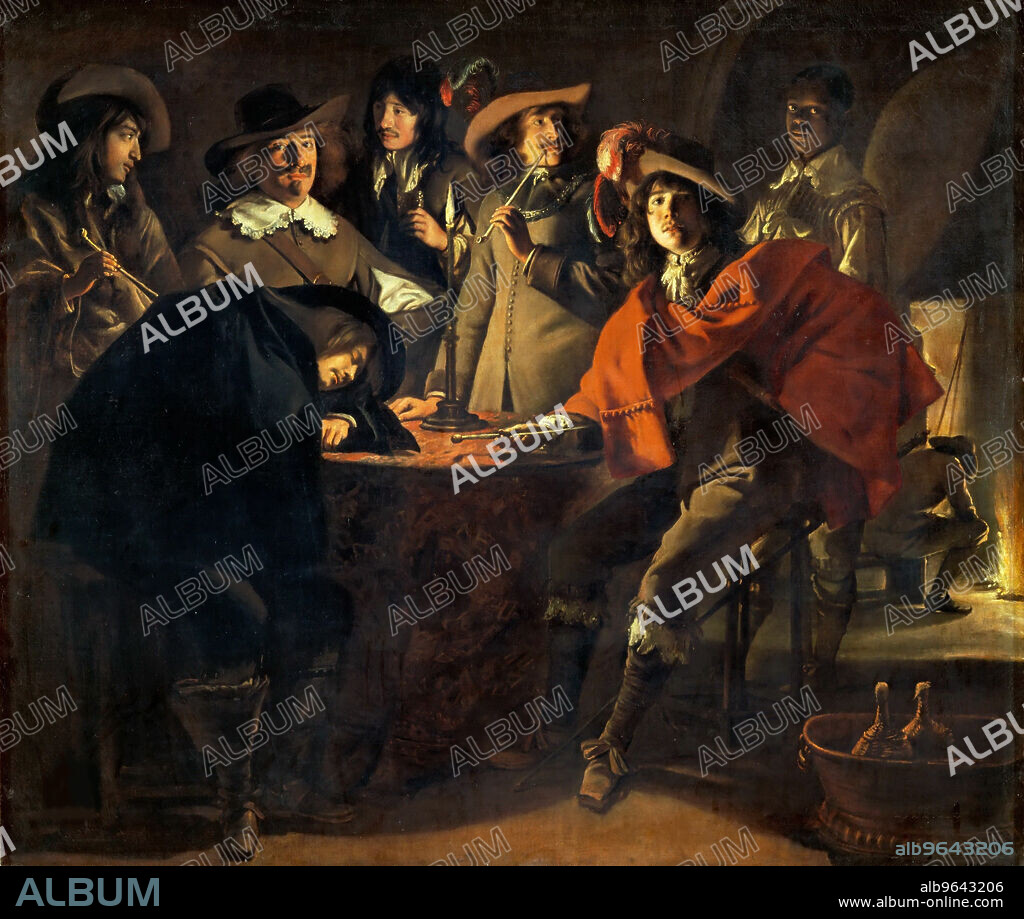 ANTOINE LE NAIN. La Tabagie, dit aussi le corps de Garde (Smokers, or The Guards).
