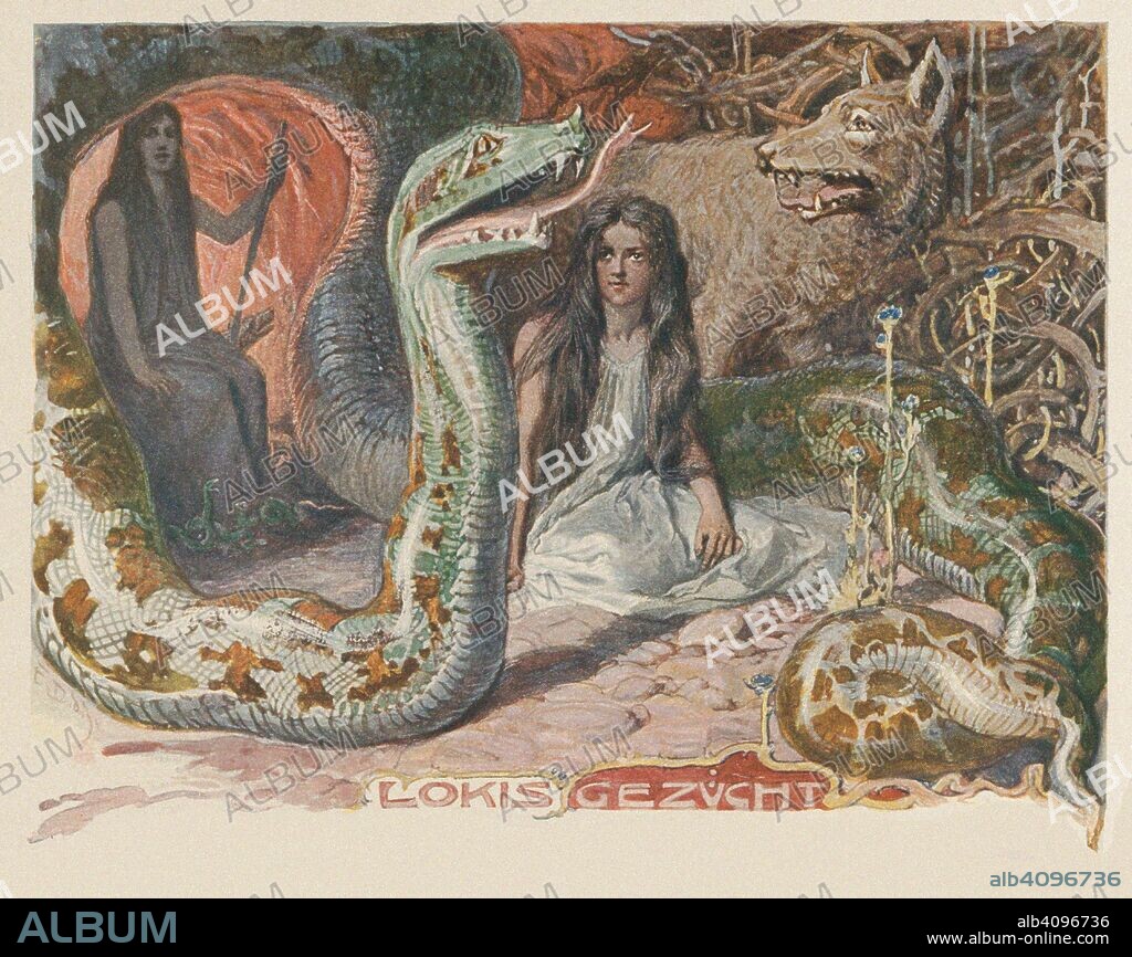 EMIL DOEPLER. Loki's brood. From "Valhalla: Gods of the Teutons".