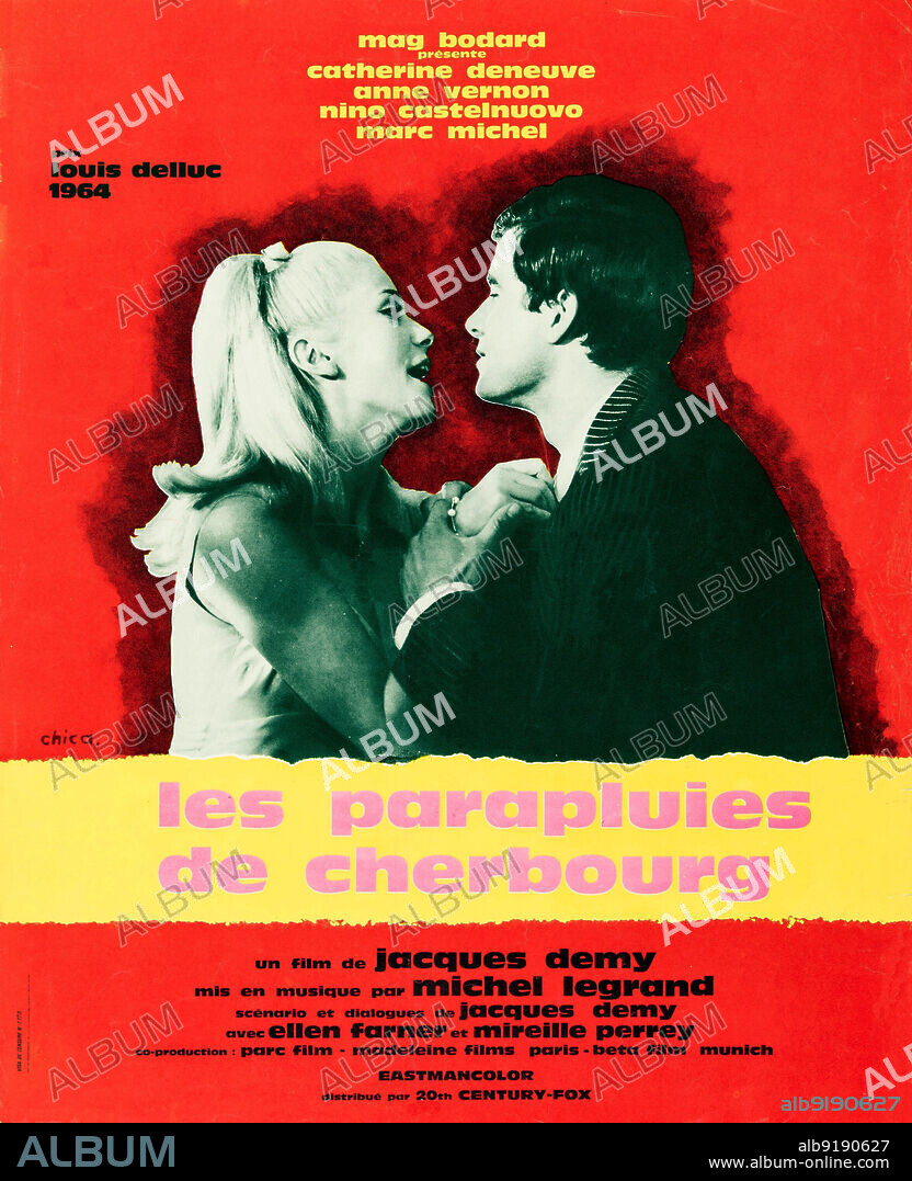 Poster of THE UMBRELLAS OF CHERBOURG, 1964 (LES PARAPLUIES DE CHERBOURG), directed by JACQUES DEMY. Copyright PARC FILMS.