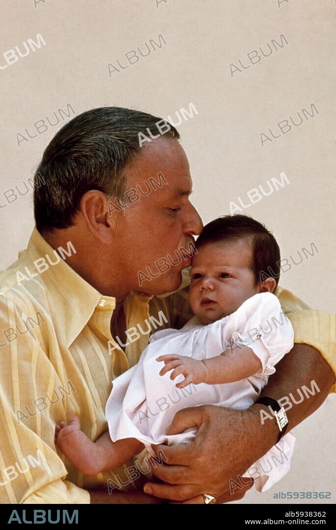 FRANK SINATRA with granddaughter Angela Jennifer (1970). 1970