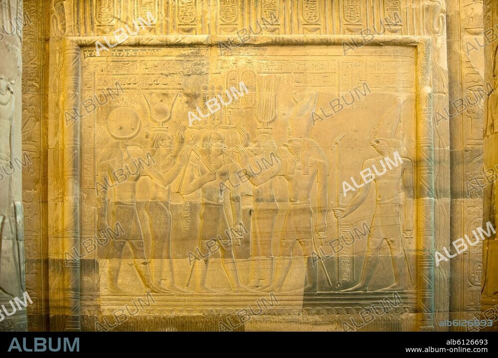 Aegypten, Kom Ombo (Kum Umbu), Doppeltempel von Kom Ombo.