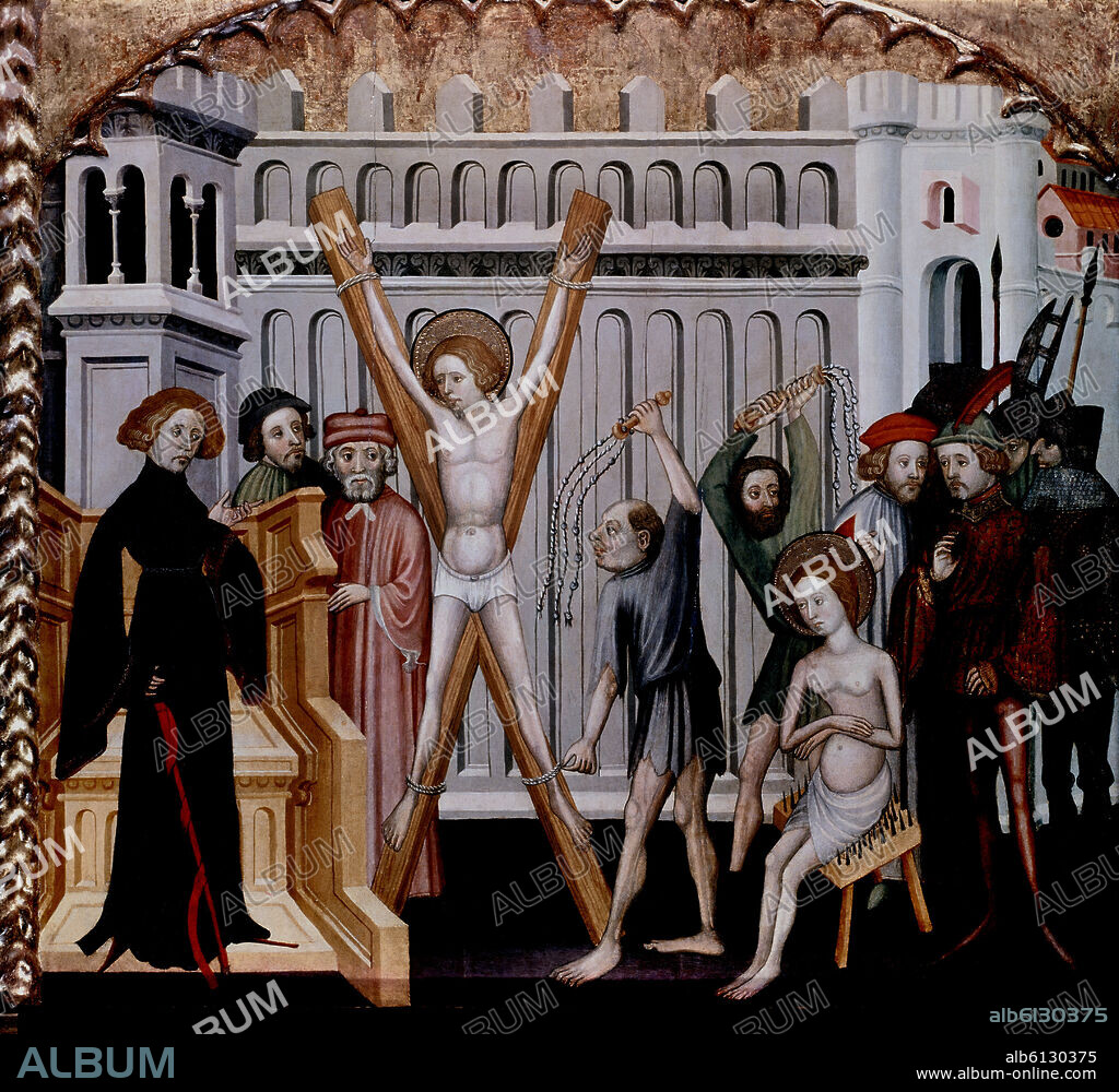 JAUME CABRERA. 'Saint Acisclus and Saint Victoria', Spanish Gothic.