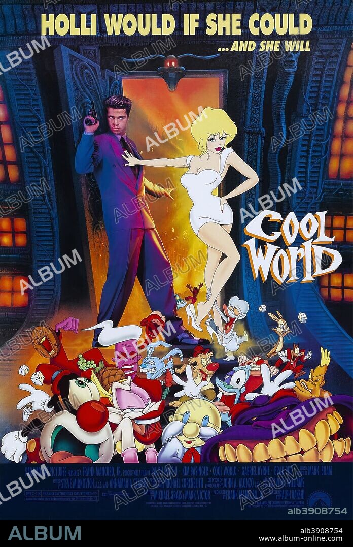Poster of COOL WORLD, 1992, directed by RALPH BAKSHI. Copyright PARAMOUNT PICTURES.