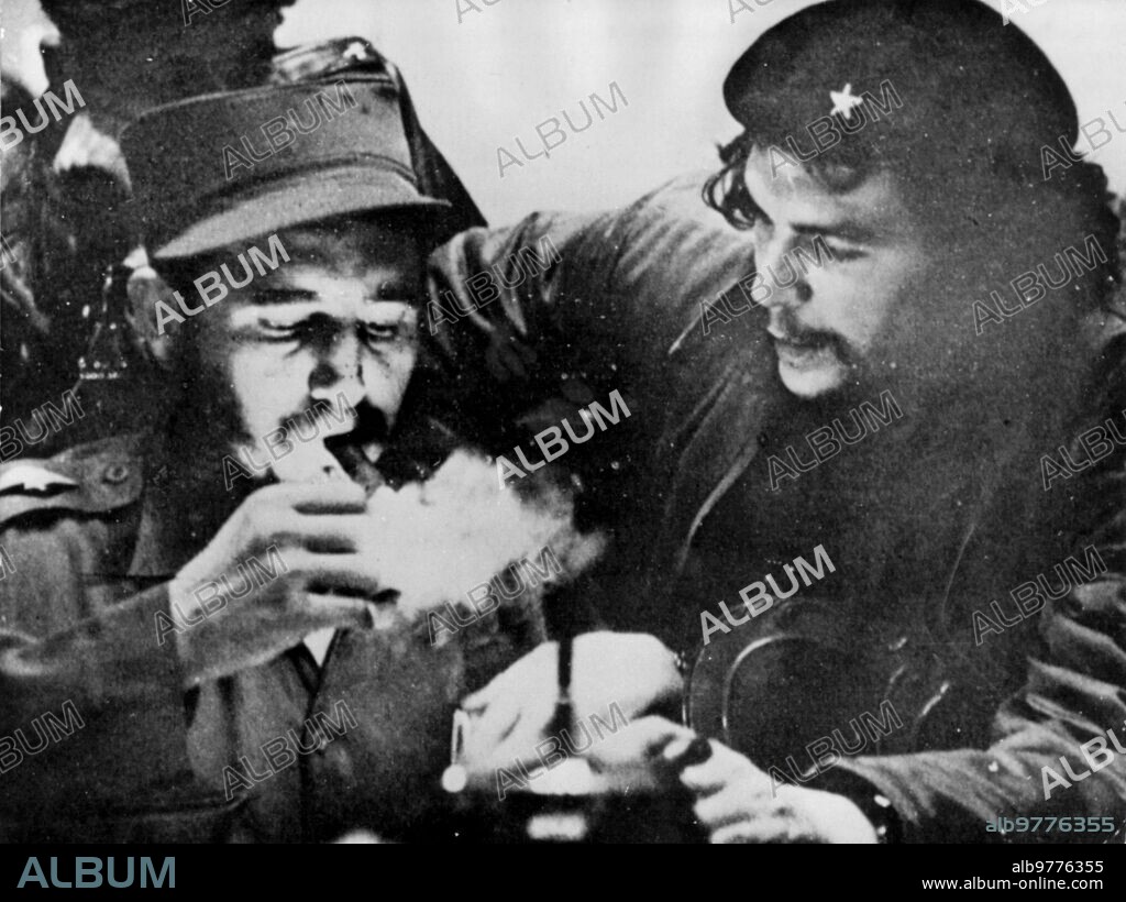1955. Ernesto Che Guevara y Fidel Castro.