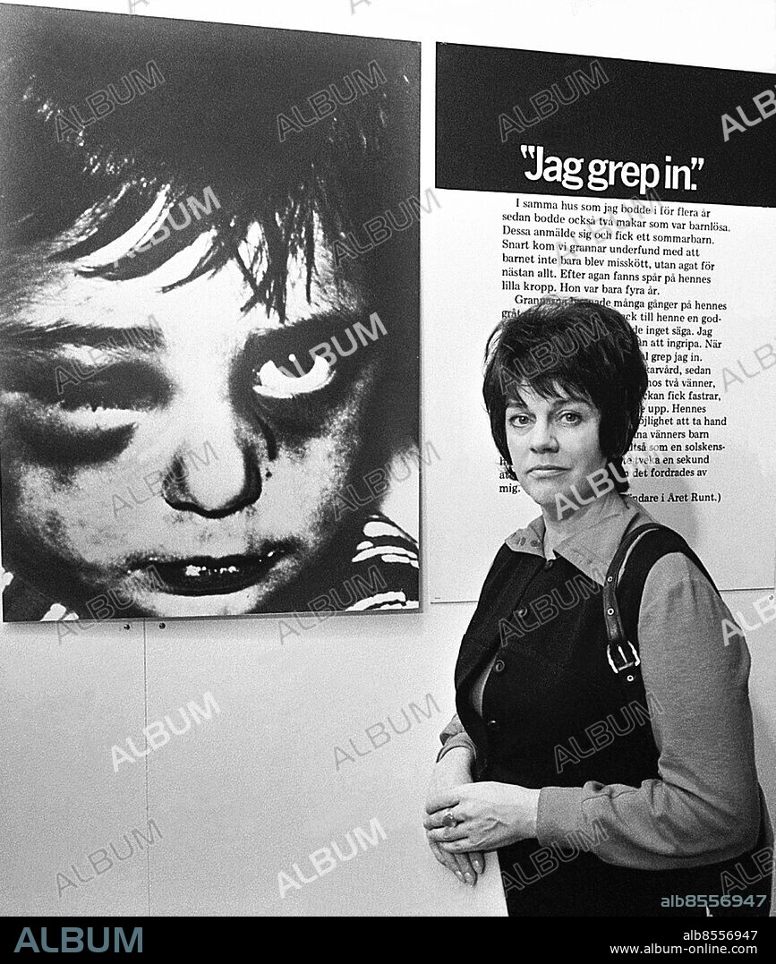 STOCKHOLM 1971-09-28. Berit Hedeby, ordförande och initiativtagare till BRIS, Barnens rätt i samhället . Foto: Jan Collsiöö / TT Historical / kod 1902.