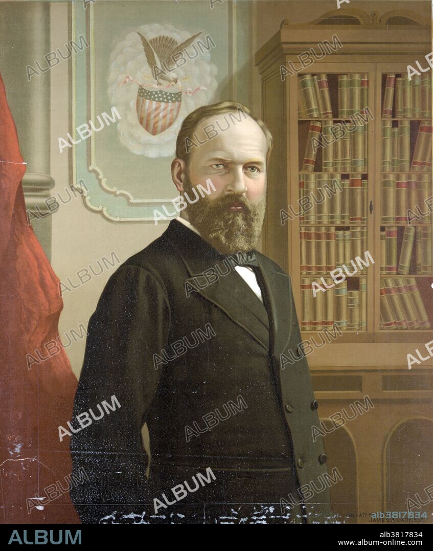 James Abram Garfield (November 19, 1831 - September 19, 1881) was the 20th President of the US. He worked at many jobs to finance his education at Williams College, where he graduated in 1856. In 1860 was admitted to practice law while serving as an Ohio State Senator (1859-61). He opposed Confederate secession and served as a Major General in the Union Army. He was first elected to Congress in 1862 and served nine consecutive terms. His accomplishments as President included a controversial resurgence of Presidential authority above Senatorial courtesy in executive appointments, energizing US naval power, and purging corruption in the Post Office. He appointed several African-Americans to prominent federal positions. He advocated a bi-metal monetary system, agricultural technology, an educated electorate, civil rights for African-Americans, and proposed substantial civil service reform. His presidency lasted just 200 days, from March 4, 1881, until his death on September 19, 1881, as a result of being shot by assassin Charles J. Guiteau on July 2, 1881. Garfield suffered a massive heart attack and a ruptured splenic artery aneurysm, following blood poisoning and bronchial pneumonia. He was 49 years old.