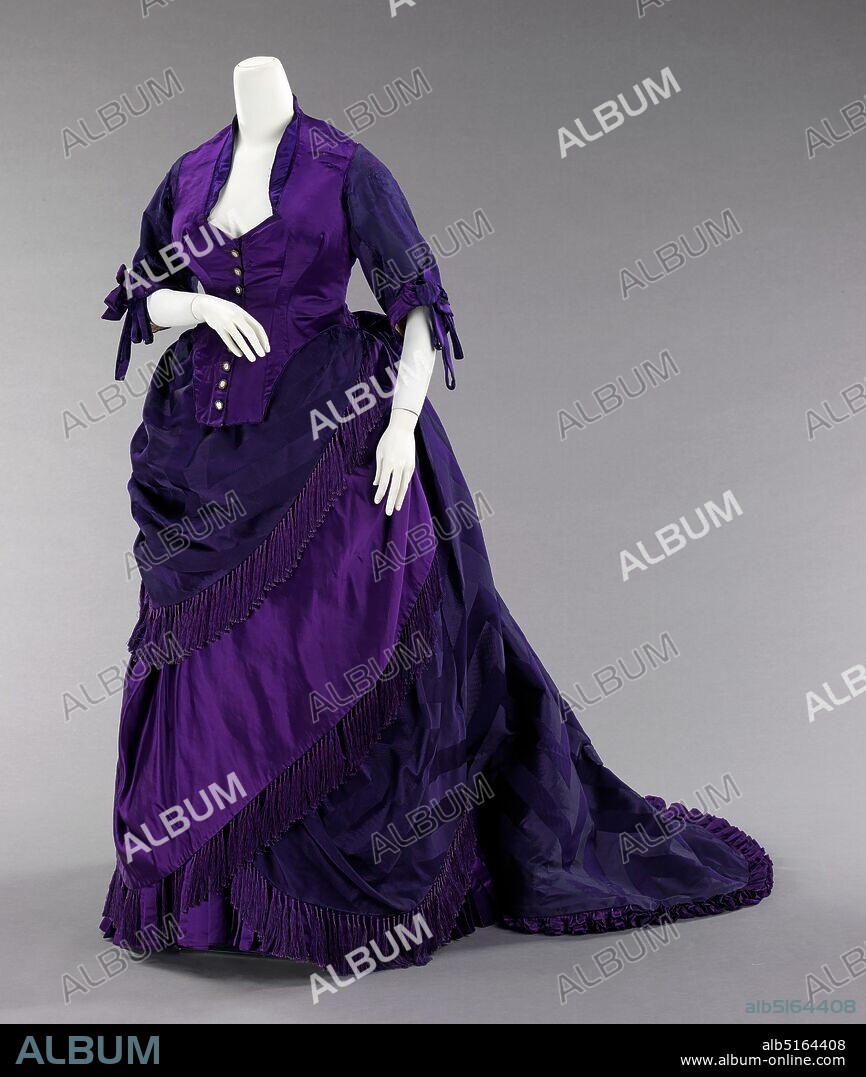CHARLES FREDERICK WORTH et HOUSE OF WORTH. Afternoon dress, French, ca. 1872.