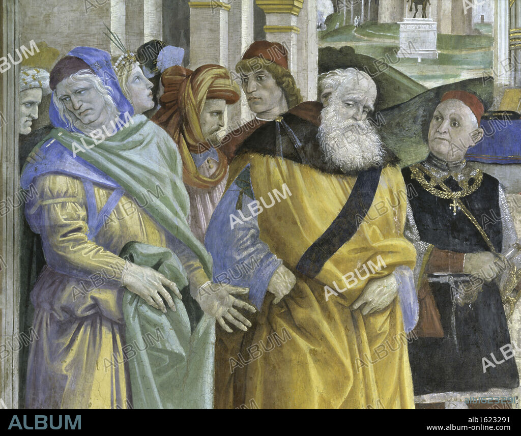 Triumph of Saint Thomas Aquinas Over the Heretics(Detail) Filippino Lippi (1457 8-1504 Italian) Fresco Santa Maria Sopra Minerva, Rome.