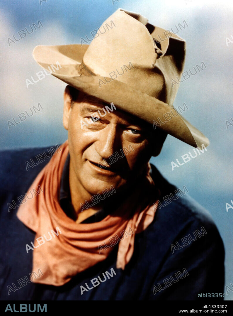 JOHN WAYNE en RIO BRAVO, 1959, dirigida por HOWARD HAWKS. Copyright WARNER BROTHERS.