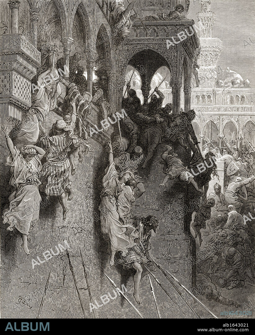 Massacre of Antioch 1098 during the first crusade.