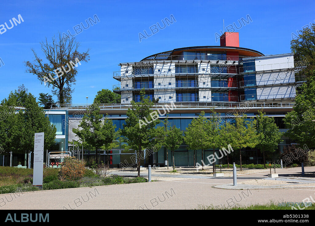 Terrace Therme in Bad Colberg, place with mineral spring spa treatment, Heldburger country Heldburg, Hildburghausen, Thuringia, Germany  /  Terassentherme, Bad Colberg, Ort mit Heilquellenkurbetrieb, Heldburger Land, Heldburg, Landkreis Hildburghausen, Thueringen, Deutschland.