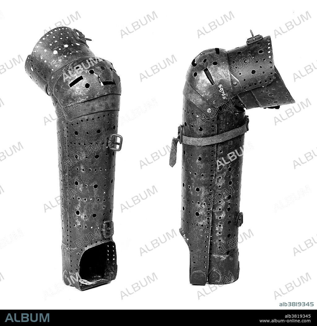 Leg pieces for the treatment of rickets. Early eighteenth century. The design for these leg-pieces, which were made for a child, is based on the armor of the period. Rickets is among the most frequent childhood diseases in many developing countries. The predominant cause is a vitamin D deficiency, but lack of adequate calcium in the diet may also lead to rickets. A sufficient amount of ultraviolet B light in sunlight each day and adequate supplies of calcium and phosphorus in the diet can prevent rickets. Darker-skinned people need to be exposed longer to the ultraviolet rays. The replacement of vitamin D has been proven to correct rickets using these methods of ultraviolet light therapy and medicine.