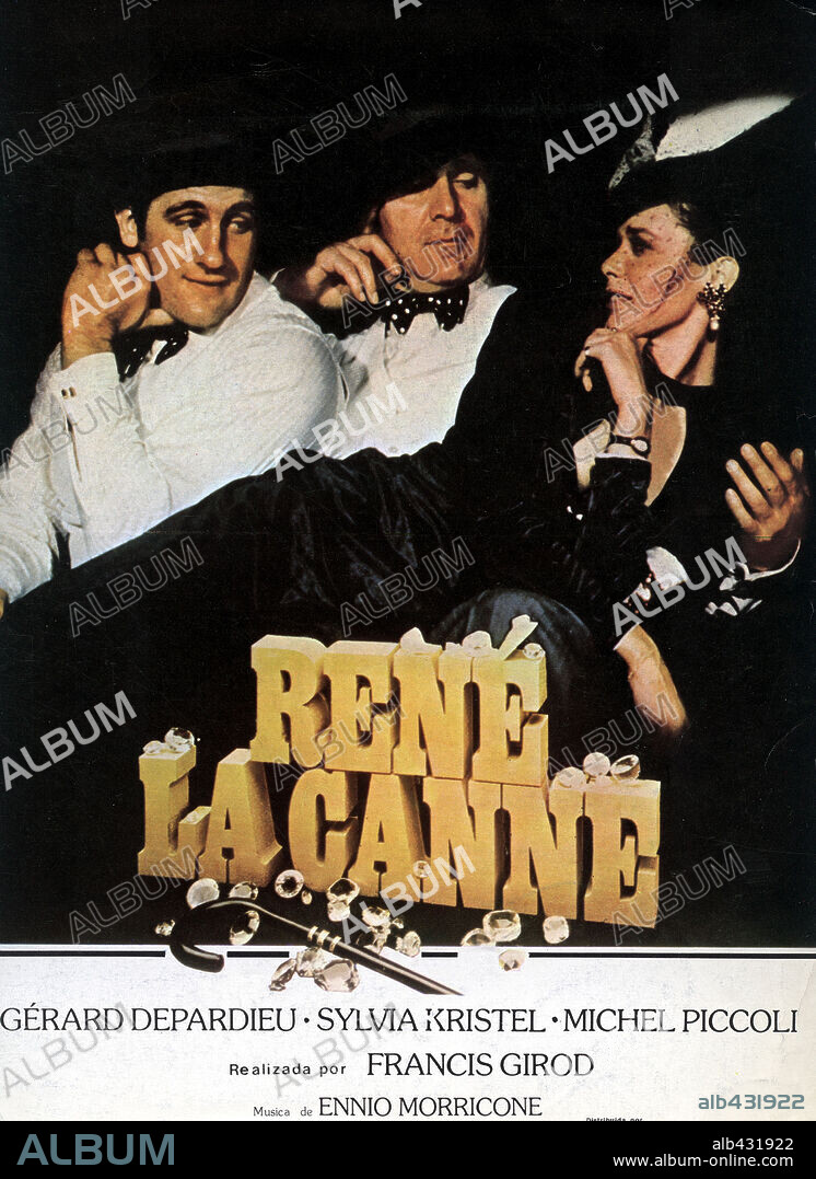 Affiche de RENE LA CANNE, 1976, réalisé par FRANCIS GIROD. Copyright PRESIDENT FILMS.