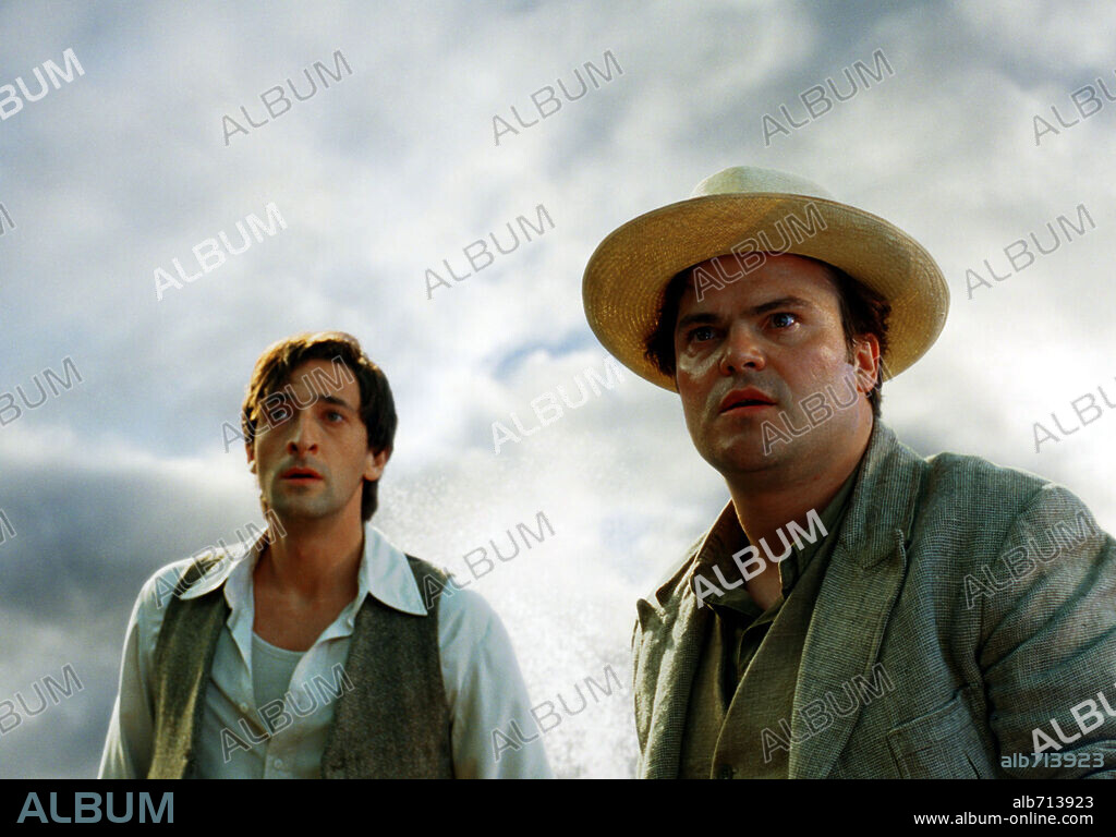 ADRIEN BRODY y JACK BLACK en KING KONG, 2005, dirigida por PETER JACKSON. Copyright UNIVERSAL PICTURES / VINET, PIERRE.