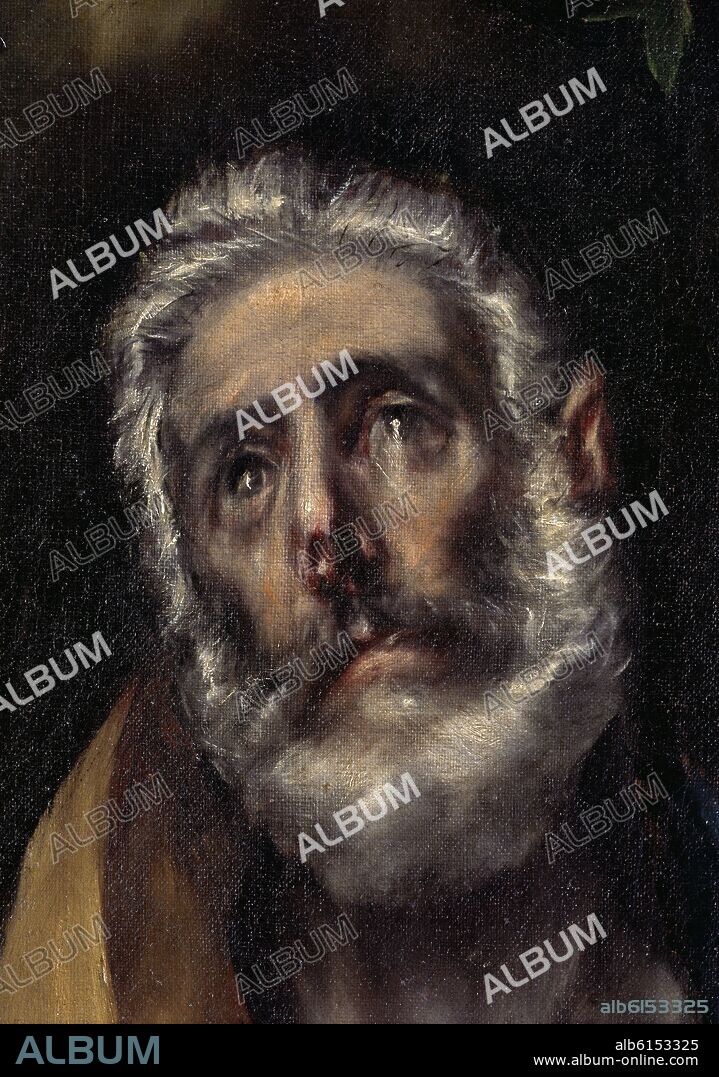 EL GRECO. LAS LAGRIMAS DE SAN PEDRO - DETALLE - 1605 - MANIERISMO ESPAÑOL.