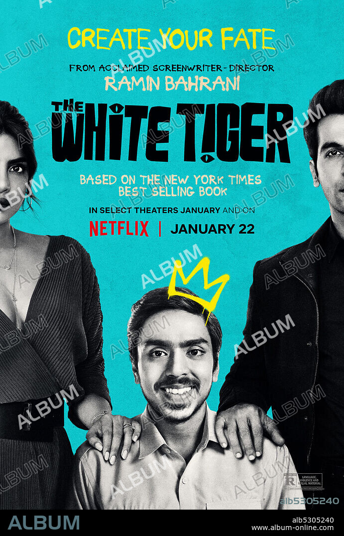 ADARSH GOURAV dans LE TIGRE BLANC, 2021 (THE WHITE TIGER), réalisé par RAMIN BAHRANI. Copyright ARRAY Filmworks / Netflix.