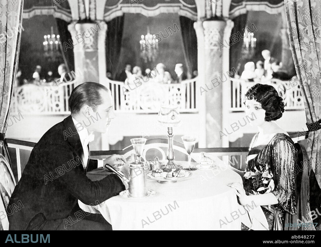 JACK HOLT and LILA LEE in AFTER THE SHOW, 1921, directed by WILLIAM C. DE MILLE. Copyright FAMOUS PLAYERS-LASKY FILM CORPORATION.