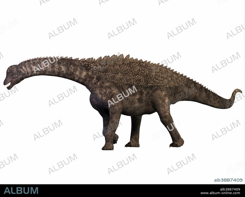 Ampelosaurus was a herbivorous sauropod dinosaur that lived in Europe during the Cretaceous period.
