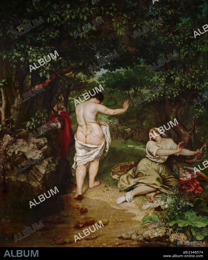 GUSTAVE COURBET. The Bathers (Les Baigneuses).