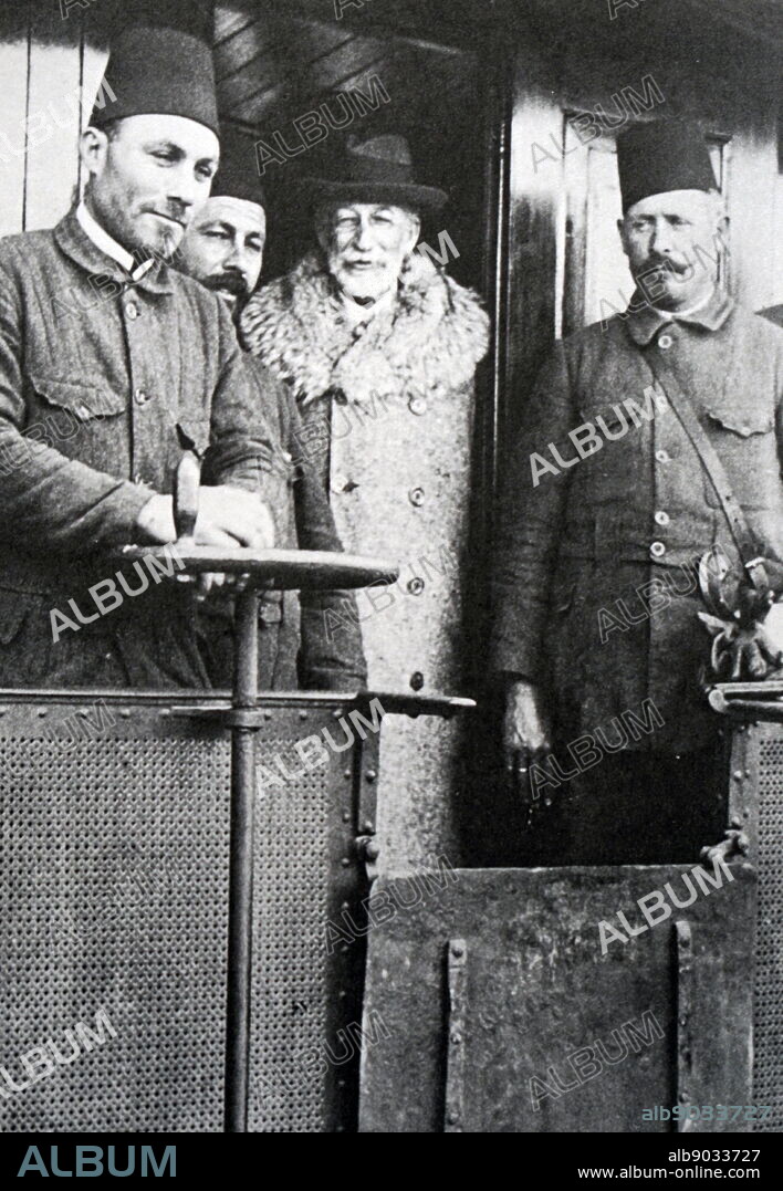 Baron de Rothschild visits Palestine 1914. Baron Edmond Benjamin de Rothschild (1845 1934) was a French member of the Rothschild banking family. A strong supporter of Zionism, his large donations lent significant support to the movement during its early years, which helped lead to the establishment of the State of Israel.