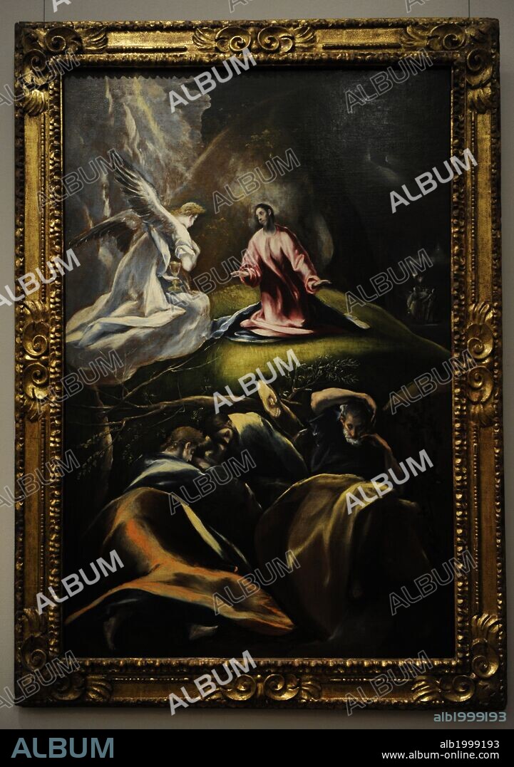 El Greco (1541-1614). Cretan painter. The Agony in the Garden, c.1610-1612. Museum of Fine Arts. Budapest. Hungary.