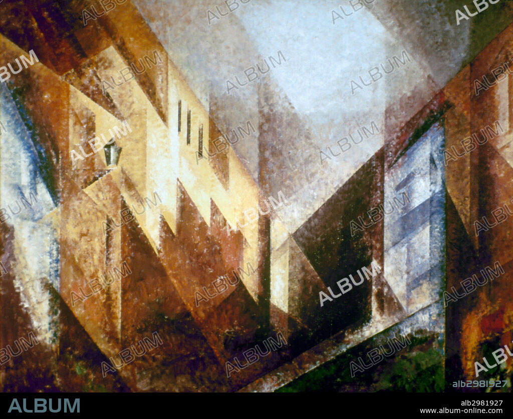 FEININGER: TREPTOW, 1932.'Treptow Street in Afternoon Light.' Oil on canvas by Lyonel Feininger, 1932.