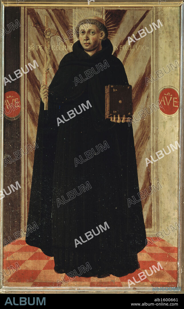 Saint Pellegrino Of Forli   Antonio da Firenze (14th C./Italian)  Santa Elena, Venice, Italy.