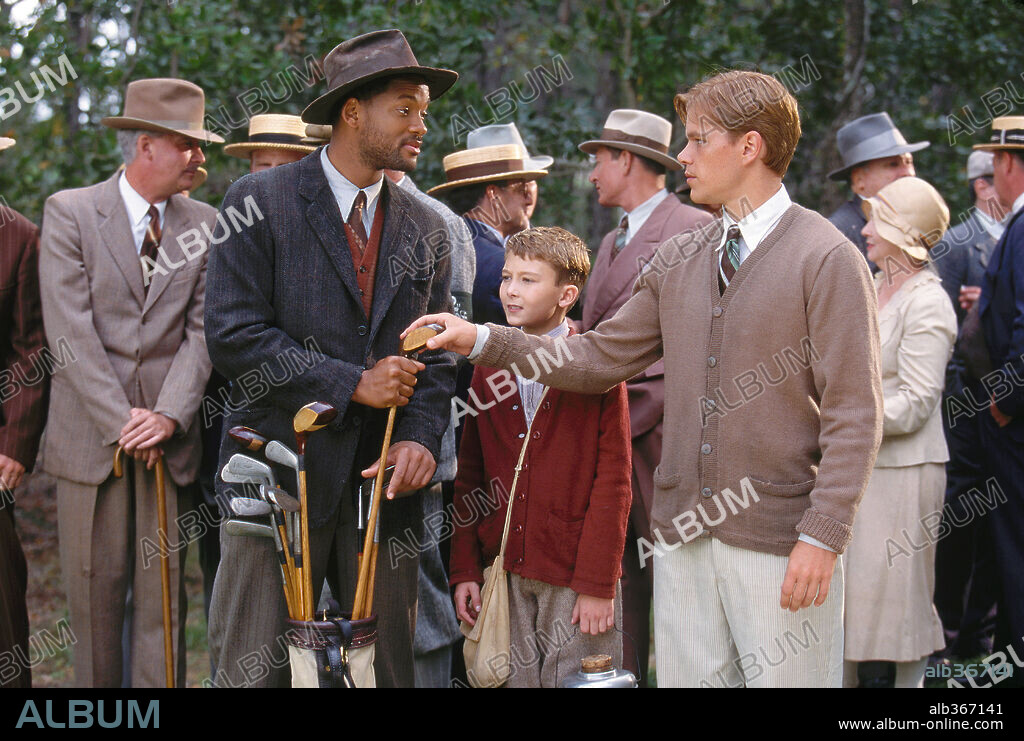 J. MICHAEL MONCRIEF, MATT DAMON and WILL SMITH in THE LEGEND OF BAGGER VANCE, 2000, directed by ROBERT REDFORD. Copyright ALLIED FILM MAKERS / JAMES, DAVID.