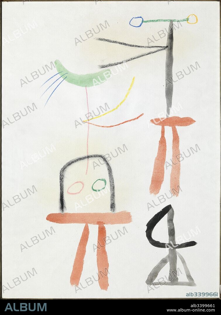 JOAN MIRÓ. Joan Miró / 'Sin título', 1949, Acuarela sobre papel, 62 x 46 cm.