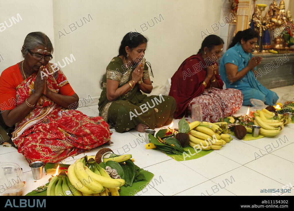 Diwali celebration in a Ganesh temple, Paris, France, Europe.