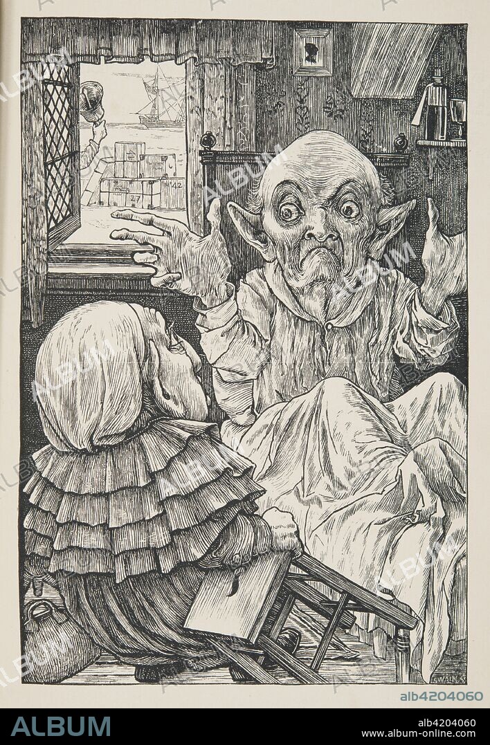 But oh, beamish nephew, beware of the day' from The Hunting of the Snark, an Agony in Eight Fits, by Lewis Carroll, pub. 1876 (b/w engraving). Charles Lutwidge Dodgson (1832-1898); pen name: Lewis Carroll.