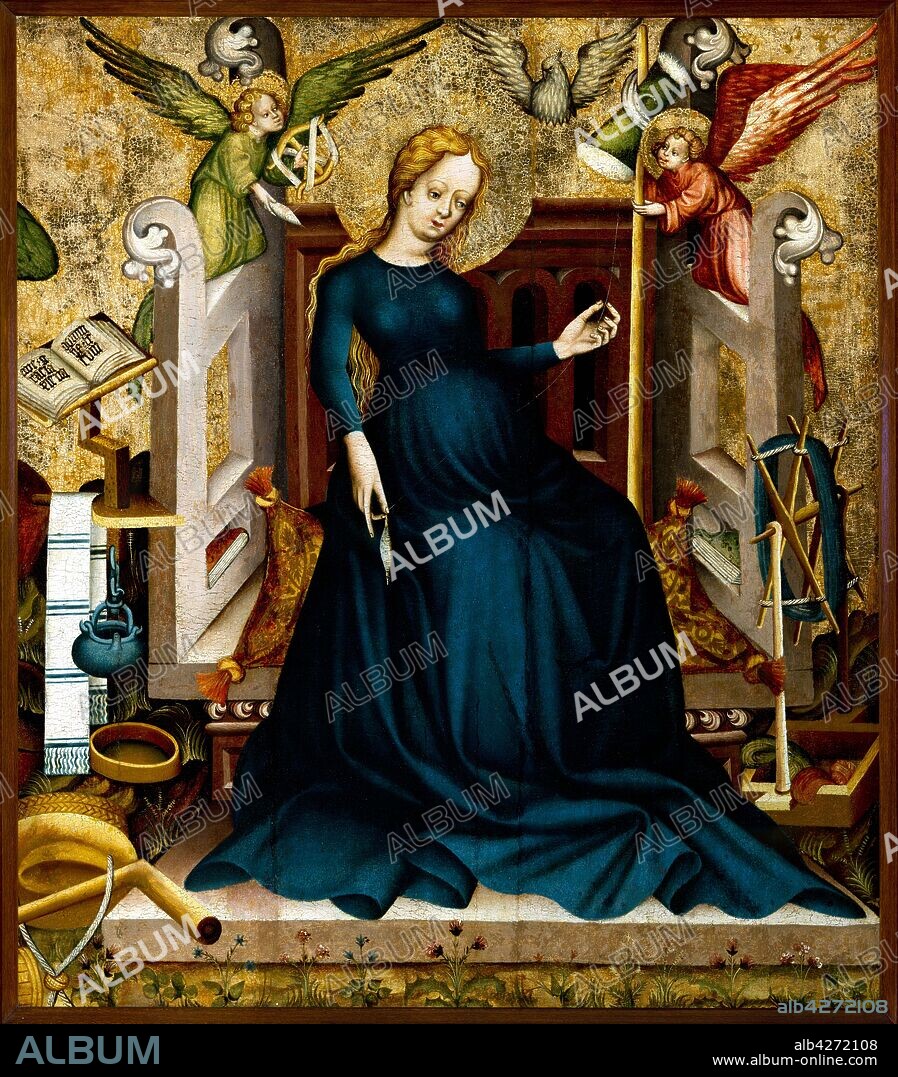 ANONYMOUS. Mary at the Spinning Wheel from Güssing.