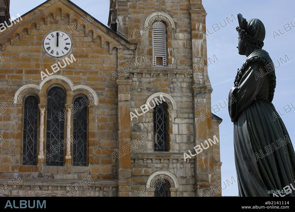 Shrine of Our Lady of la Salette. Statue of Our Lady of la Salette.