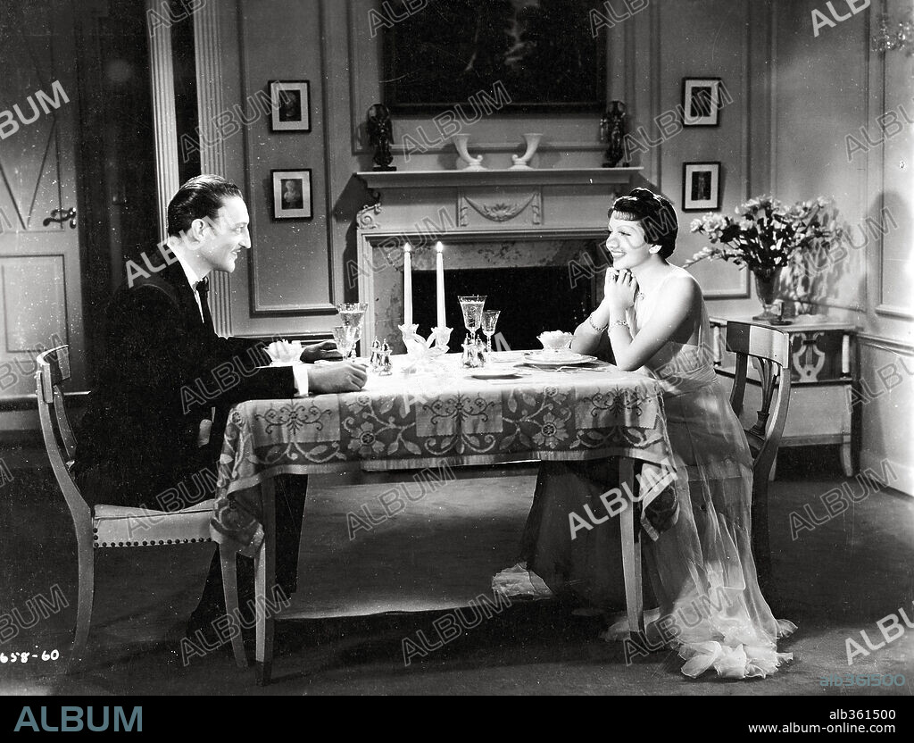 CLAUDETTE COLBERT y WARREN WILLIAM en IMITACIÓN DE LA VIDA, 1934 (IMITATION OF LIFE), dirigida por JOHN M. STAHL. Copyright UNIVERSAL PICTURES.