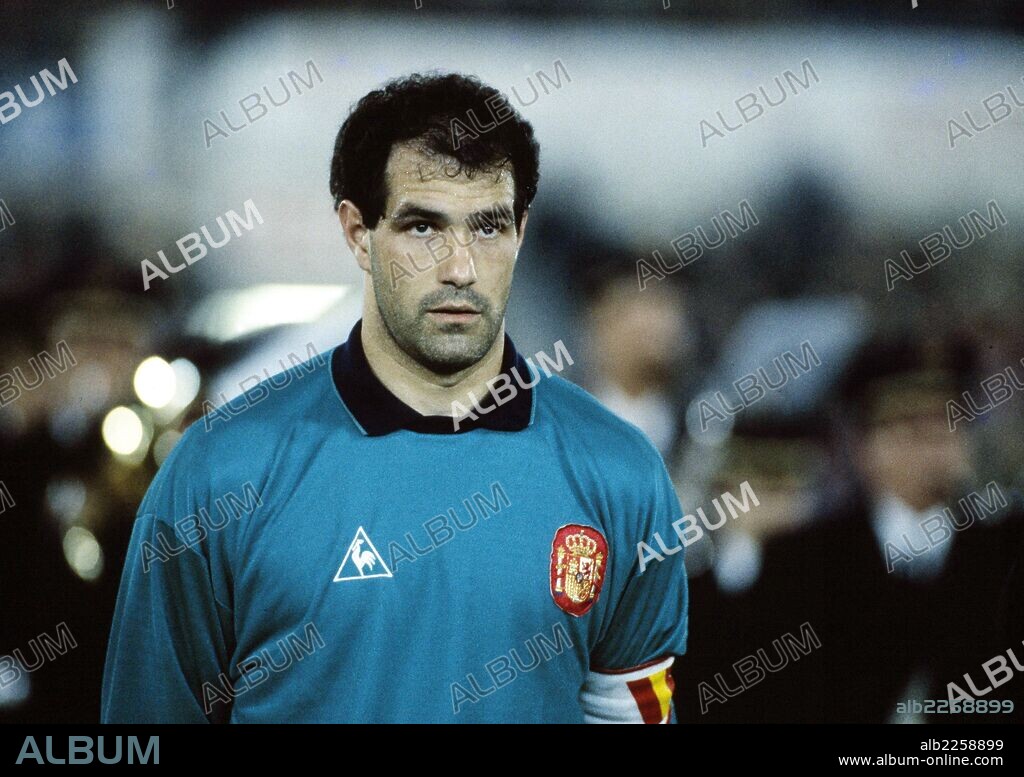 ZUBIZARRETA , ANDONI. FUTBOLISTA ESPAÑOL. ARECHAVALETA 1961 -. FOTO AÑO 1991.
