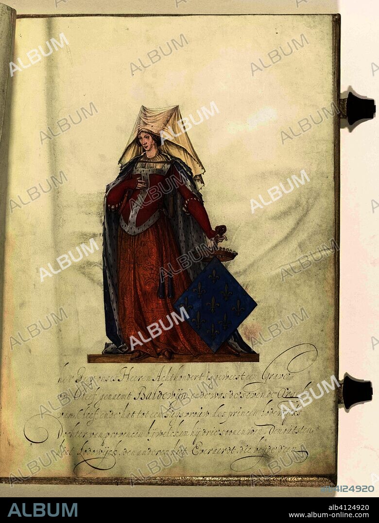 Hildegarde der Franken. Artist: anonymous. Draughtsman: Nicolaes de Kemp (attributed to). Dating: c. 1590 - c. 1593 and/or c. 1600 - c. 1625. Place: Northern Netherlands. Measurements: h 398 mm × w 292 mm.