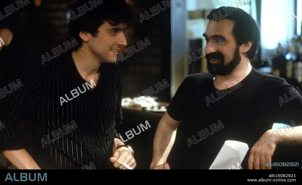 GRIFFIN DUNNE y MARTIN SCORSESE en JO, QUE NOCHE!, 1985 (AFTER HOURS), dirigida por MARTIN SCORSESE. Copyright WARNER BROTHERS.